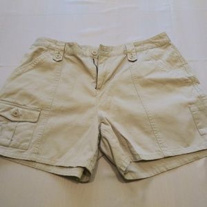 dressbarn Khaki Cargo Shorts